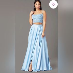 bridal shop homecoming dresses Floral Lace Applique A-Line Homecoming Dress